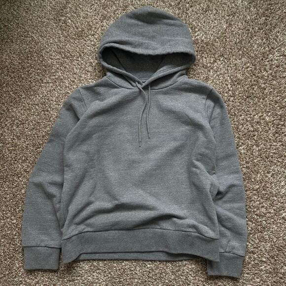 Grey Blank Los Angeles Apparel Hoodie Pullover Sweatshirt - Picture 3 of 6
